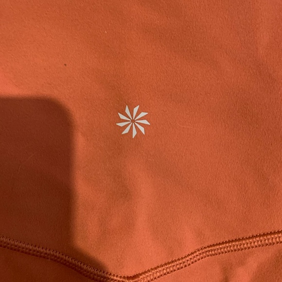 Athleta Salutation Stash Pocket Crop Tights orange - Picture 6 of 8